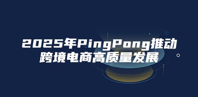 2025年PingPong推动跨境电商高质量发展