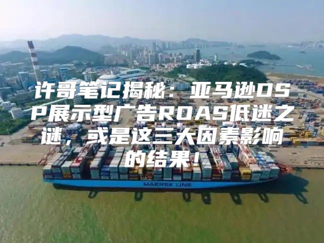 许哥笔记揭秘：亚马逊DSP展示型广告ROAS低迷之谜，或是这三大因素影响的结果！