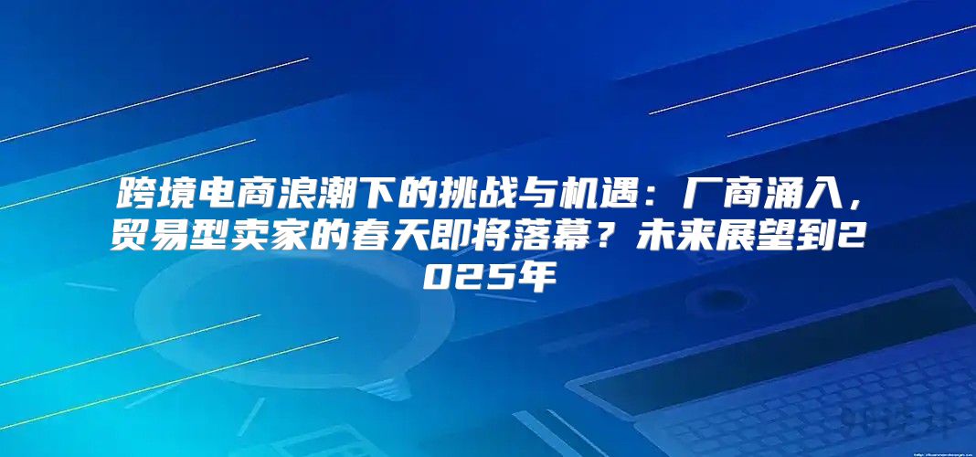 跨境电商浪潮下的挑战与机遇：厂商涌入，贸易型卖家的春天即将落幕？未来展望到2025年