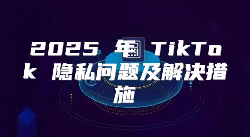 2025 年 TikTok 隐私问题及解决措施