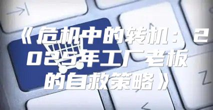 危机中的转机：2025年工厂老板的自救策略