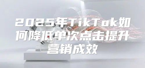 2025年TikTok如何降低单次点击提升营销成效