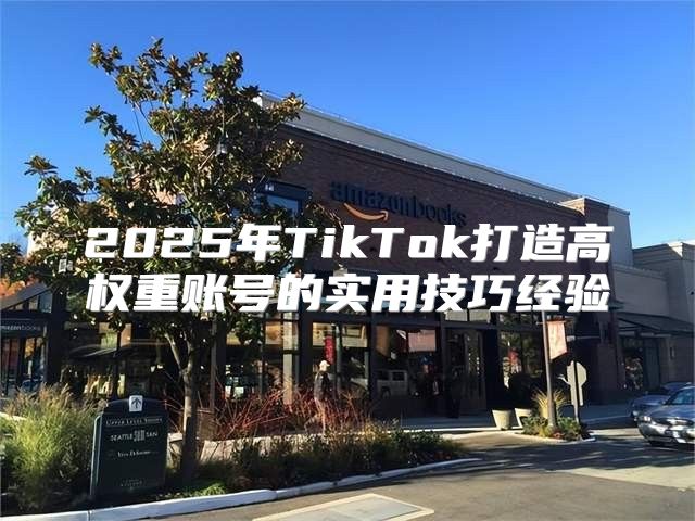 2025年TikTok打造高权重账号的实用技巧经验