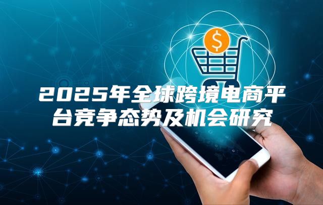 2025年全球跨境电商平台竞争态势及机会研究