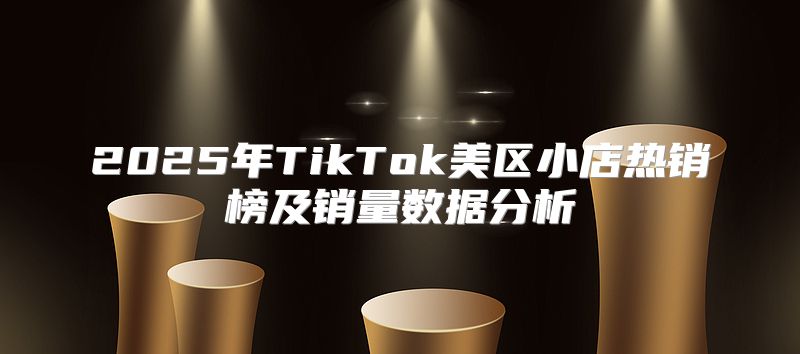 2025年TikTok美区小店热销榜及销量数据分析