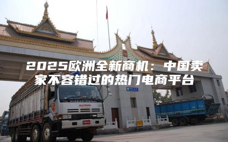 2025欧洲全新商机：中国卖家不容错过的热门电商平台