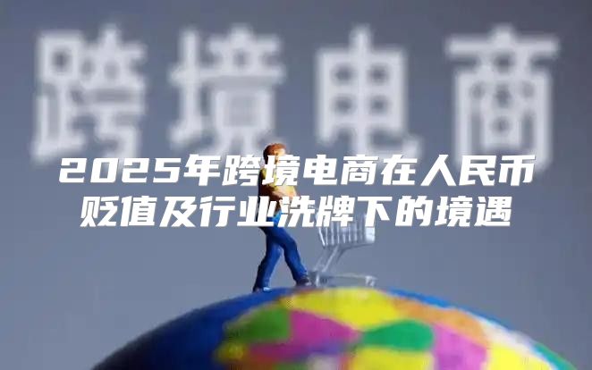 2025年跨境电商在人民币贬值及行业洗牌下的境遇
