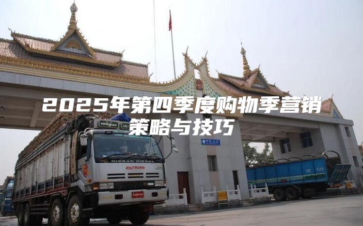 2025年第四季度购物季营销策略与技巧