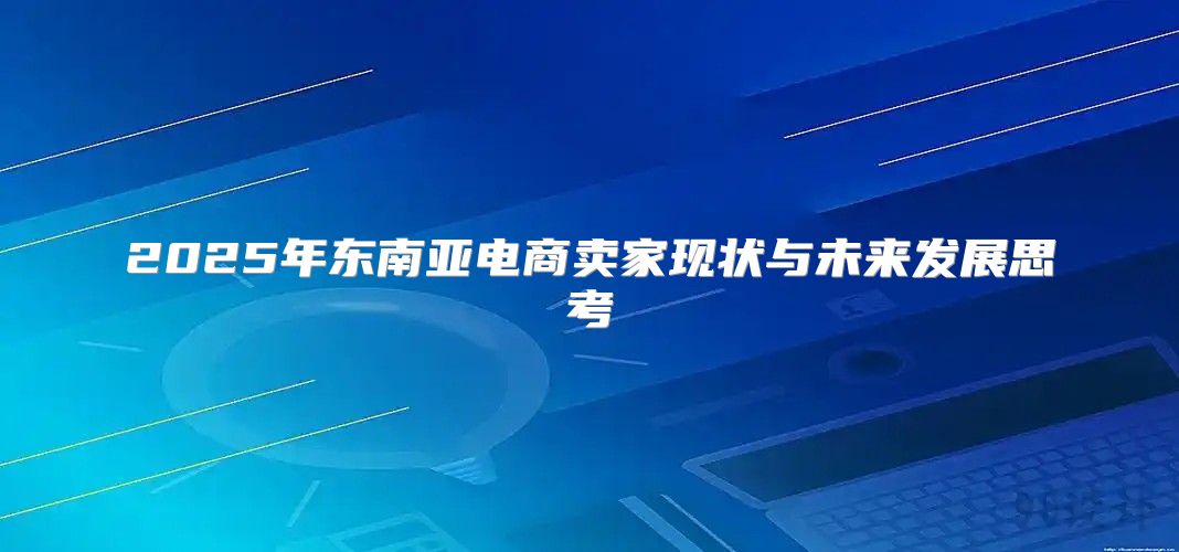 2025年东南亚电商卖家现状与未来发展思考