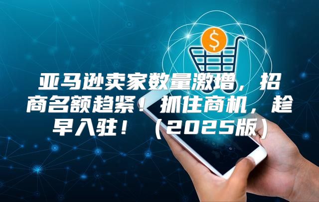 亚马逊卖家数量激增，招商名额趋紧！抓住商机，趁早入驻！2025版
