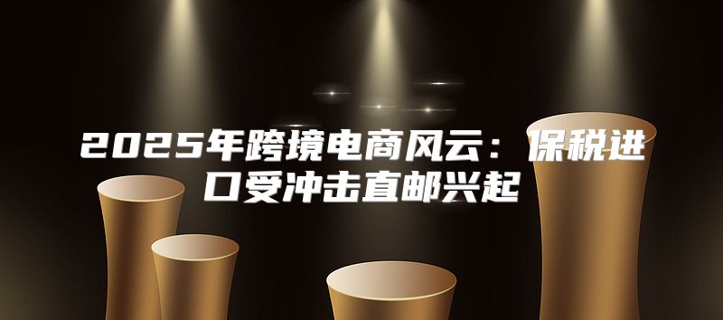 2025年跨境电商风云：保税进口受冲击直邮兴起