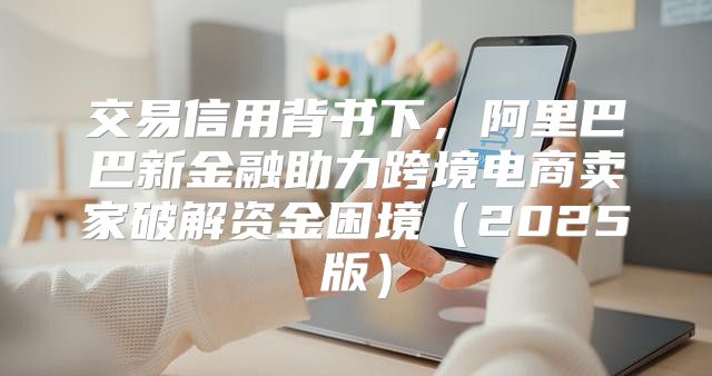 交易信用背书下，阿里巴巴新金融助力跨境电商卖家破解资金困境2025版