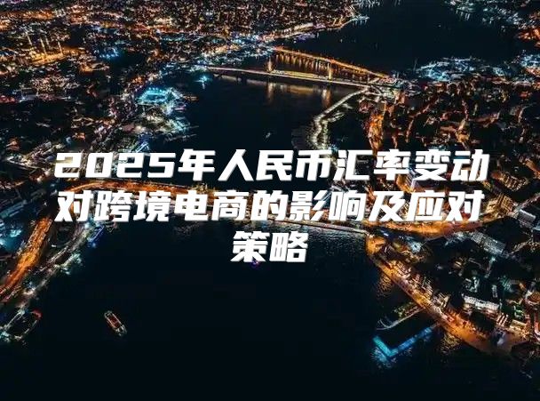 2025年人民币汇率变动对跨境电商的影响及应对策略