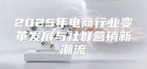 2025年电商行业变革发展与社群营销新潮流