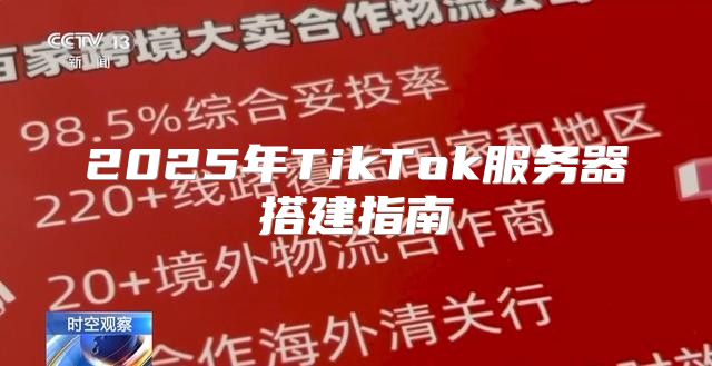 2025年TikTok服务器搭建指南