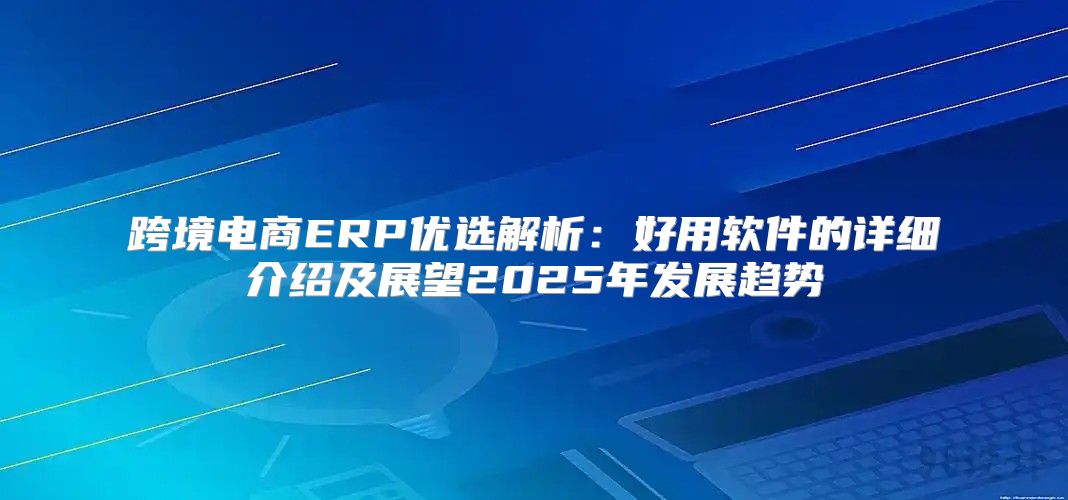 跨境电商ERP优选解析：好用软件的详细介绍及展望2025年发展趋势