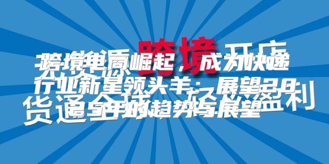 跨境电商崛起，成为快递行业新星领头羊：展望2025年的趋势与展望