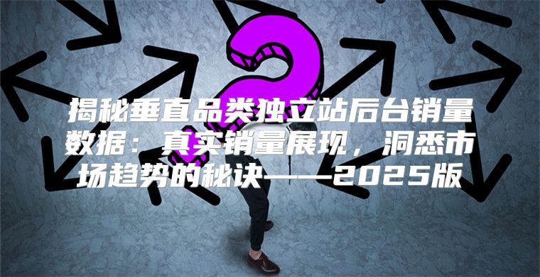 揭秘垂直品类独立站后台销量数据：真实销量展现，洞悉市场趋势的秘诀——2025版