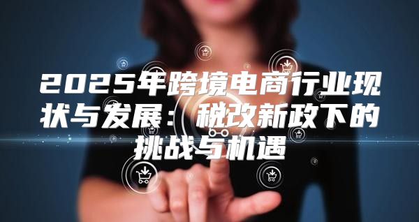 2025年跨境电商行业现状与发展：税改新政下的挑战与机遇