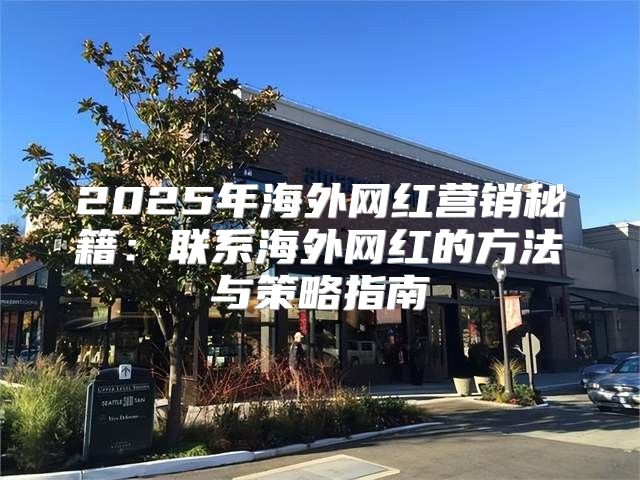 2025年海外网红营销秘籍：联系海外网红的方法与策略指南
