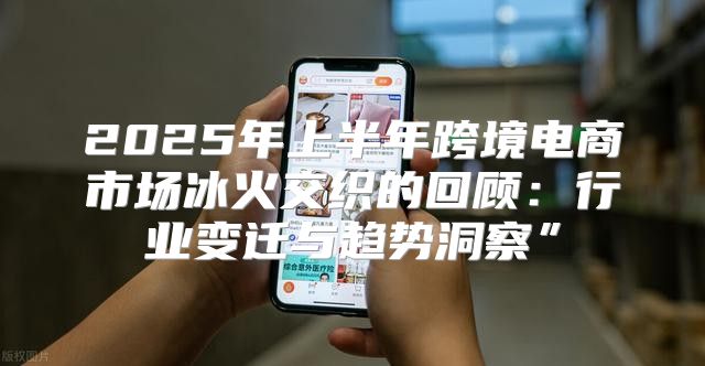 2025年上半年跨境电商市场冰火交织的回顾：行业变迁与趋势洞察”