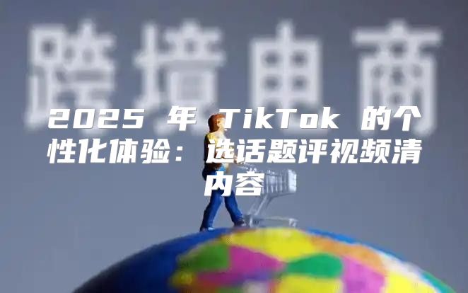 2025 年 TikTok 的个性化体验：选话题评视频清内容