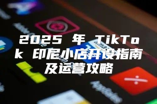 2025 年 TikTok 印尼小店开设指南及运营攻略