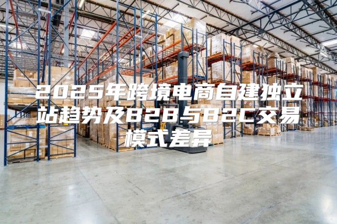 2025年跨境电商自建独立站趋势及B2B与B2C交易模式差异