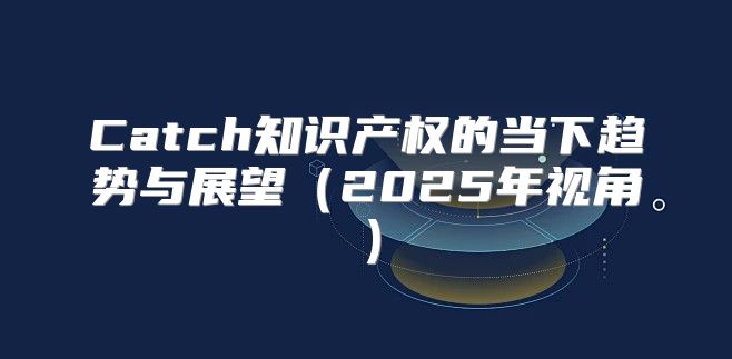 Catch知识产权的当下趋势与展望2025年视角
