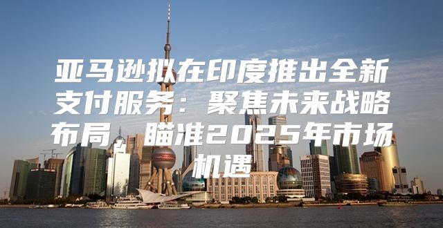 亚马逊拟在印度推出全新支付服务：聚焦未来战略布局，瞄准2025年市场机遇