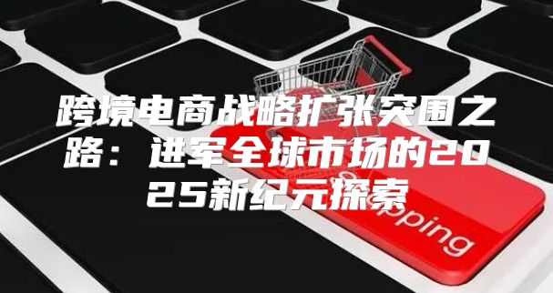 跨境电商战略扩张突围之路：进军全球市场的2025新纪元探索
