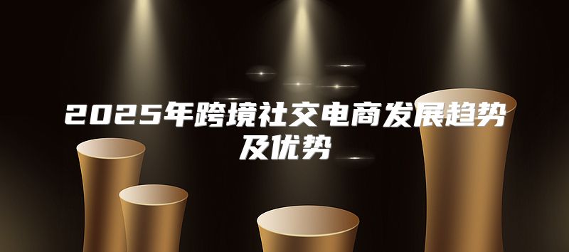 2025年跨境社交电商发展趋势及优势