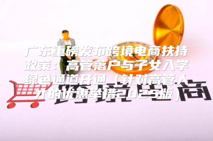 广东重磅发布跨境电商扶持政策：高管落户与子女入学绿色通道开通针对高管人才的优惠举措2025版