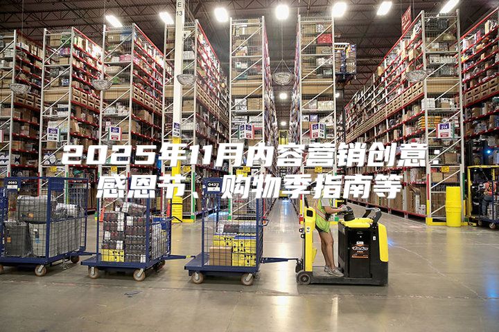 2025年11月内容营销创意：感恩节、购物季指南等