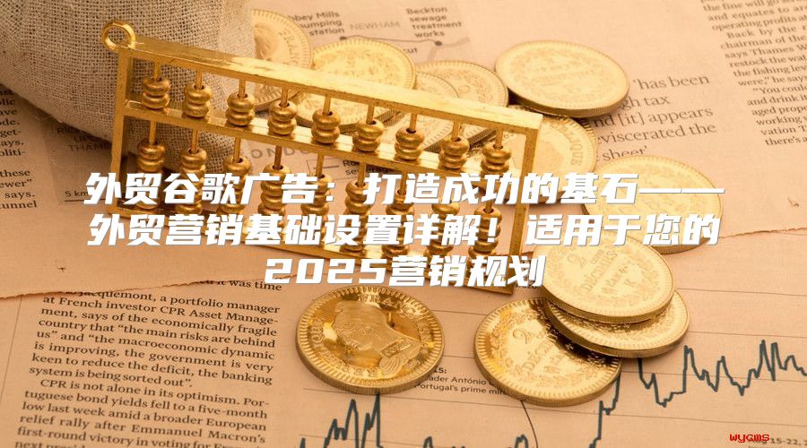 外贸谷歌广告：打造成功的基石——外贸营销基础设置详解！适用于您的2025营销规划