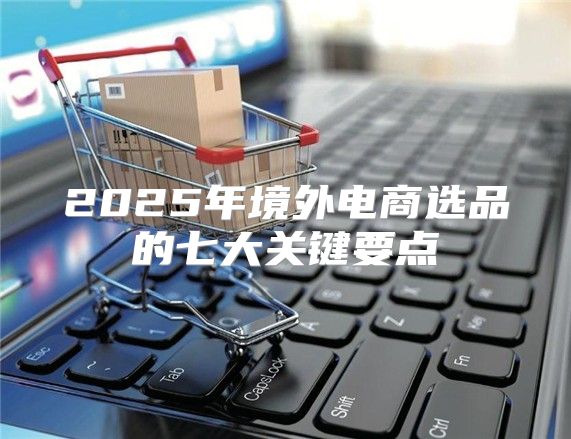 2025年境外电商选品的七大关键要点