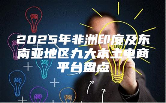 2025年非洲印度及东南亚地区九大本土电商平台盘点