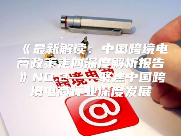 最新解读：中国跨境电商政策走向深度解析报告NO.2——聚焦中国跨境电商行业深度发展