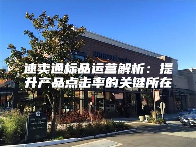 速卖通标品运营解析：提升产品点击率的关键所在