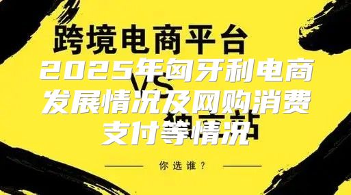 2025年匈牙利电商发展情况及网购消费支付等情况