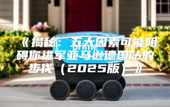 揭秘：五大因素可能阻碍你进军亚马逊德国站的步伐2025版