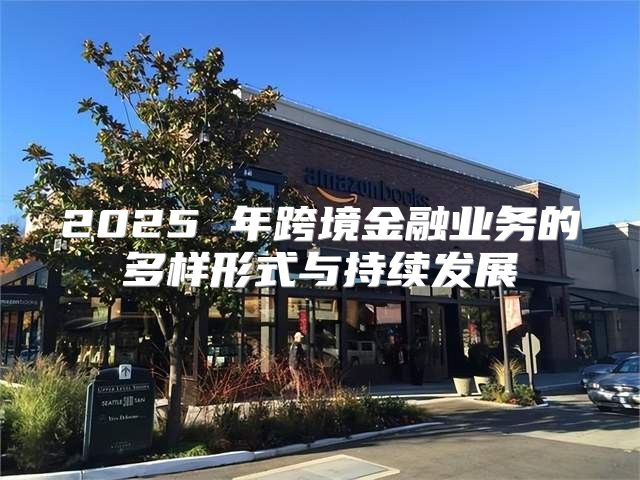 2025 年跨境金融业务的多样形式与持续发展