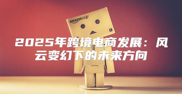 2025年跨境电商发展：风云变幻下的未来方向