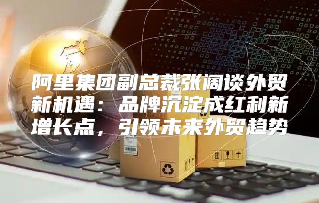 阿里集团副总裁张阔谈外贸新机遇：品牌沉淀成红利新增长点，引领未来外贸趋势