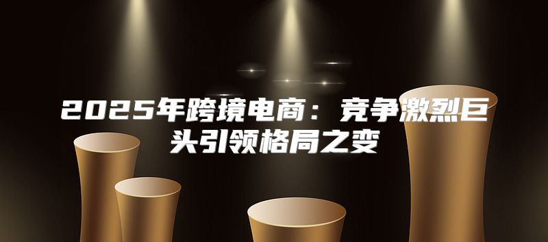 2025年跨境电商：竞争激烈巨头引领格局之变
