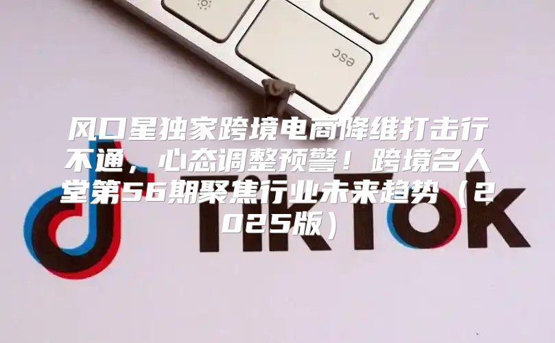 风口星独家跨境电商降维打击行不通，心态调整预警！跨境名人堂第56期聚焦行业未来趋势2025版