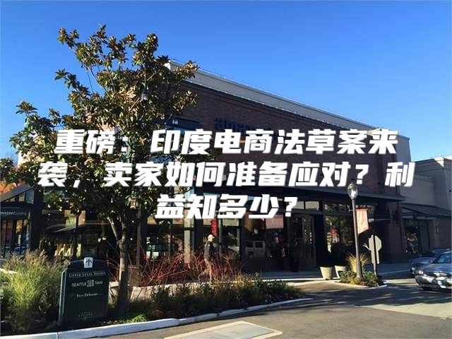 重磅：印度电商法草案来袭，卖家如何准备应对？利益知多少？