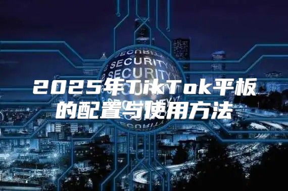 2025年TikTok平板的配置与使用方法