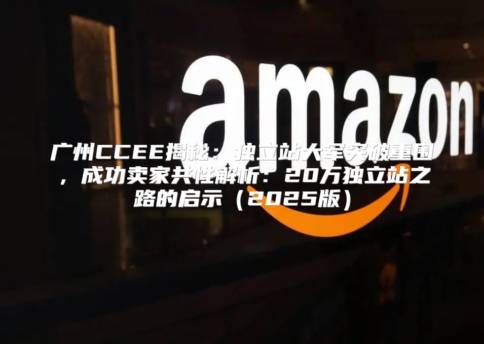 广州CCEE揭秘：独立站大军突破重围，成功卖家共性解析：20万独立站之路的启示2025版