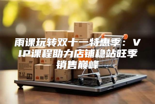 雨课玩转双十一特惠季：VIP课程助力店铺稳站旺季销售巅峰